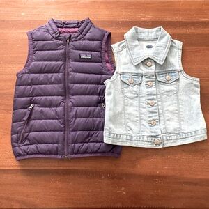 Two 3T vest Patagonia and Old Navy - $40